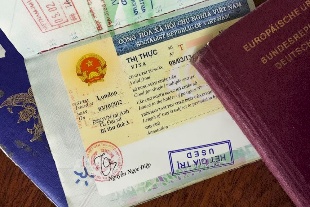 The visa will be stamped on your passport and marked by customs to keep track of your entry